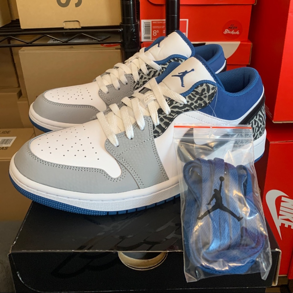 Nike Air Jordan 1 Low SE True Blue Shoes DM1199-140 Men's Sizes - Picture 6 of 11